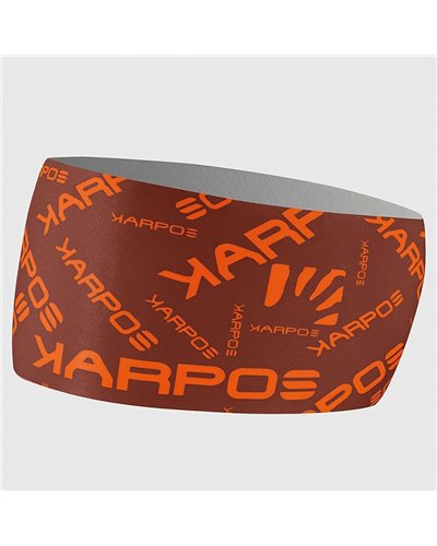 Karpos Pelmo Headband, Mohogany/Vibrant Orange (One Size Fits All)