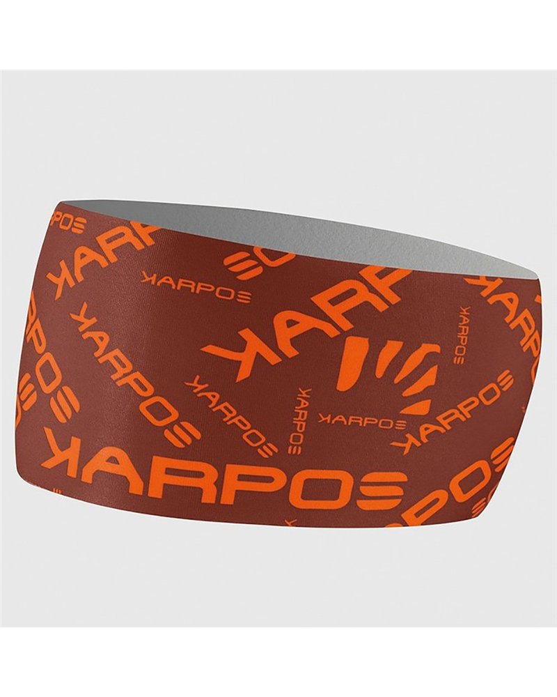 Karpos Pelmo Fascia Testa, Mohogany/Vibrant Orange (Taglia Unica)