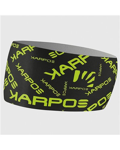 Karpos Pelmo Headband, Black/Acid Lime (One Size Fits All)