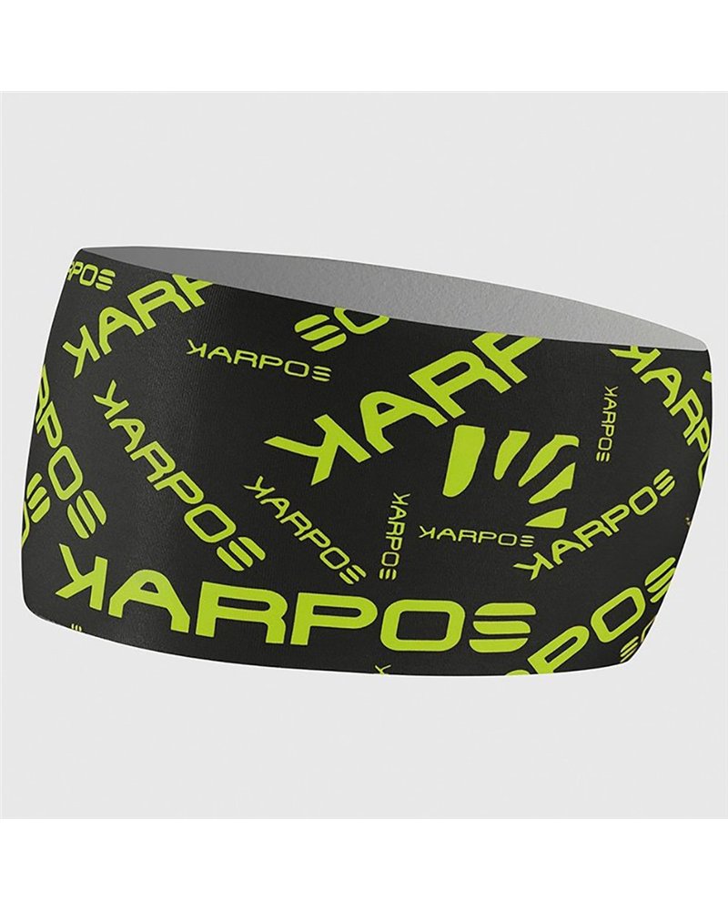 Karpos Pelmo Fascia Testa, Black/Acid Lime (Taglia Unica)