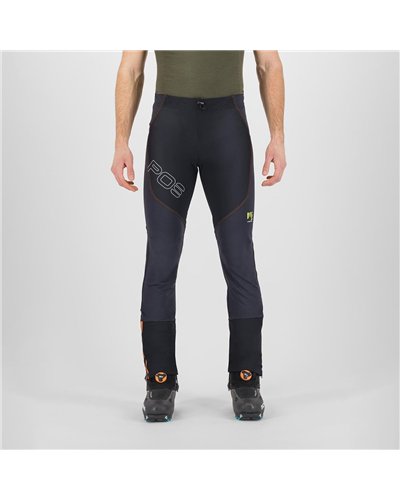 Karpos Alagna Lite Men's Ski Touring Pants, Black/Vibrant Orange