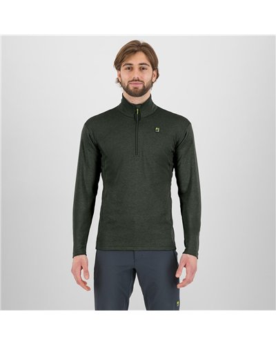 Karpos Pizzocco Men's 1/2 Zip Fleece, Deep Depths