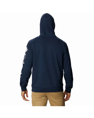 Columbia Viewmont II Sleeve Graphic Felpa con Cappuccio Uomo, Collegiate Navy