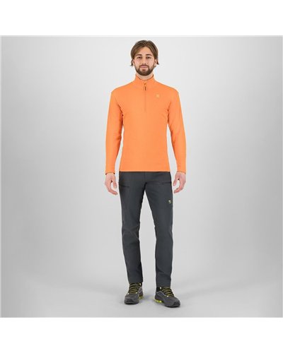 Karpos Pizzocco Men's 1/2 Zip Fleece, Vibrant Orange