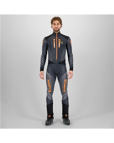 Karpos Race Suit Tuta da Gara Scialpinismo Uomo, Woodl. Gray/Vibrant Orange