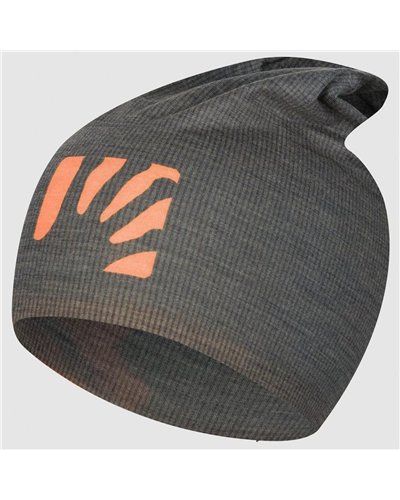 Karpos Coppolo Merino Wool-blend Reversible Cap, Woodl. Gray/Mohogany/Vibrant Orange (One Size Fits All)