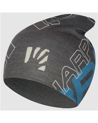Karpos Coppolo Merino Wool-blend Reversible Cap, Woodl. Gray/Black/Deep Water (One Size Fits All)