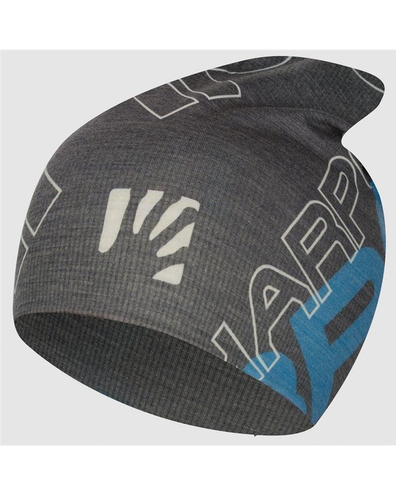 Karpos Coppolo Merino Wool-blend Reversible Cap, Woodl. Gray/Black/Deep Water (One Size Fits All)