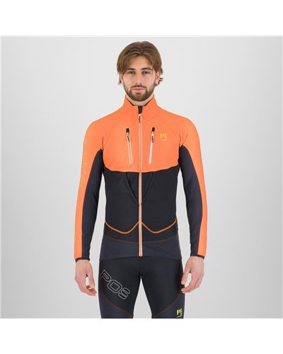 Karpos Alagna Lite Giacca Scialpinismo Uomo, Black/Vibrant Orange