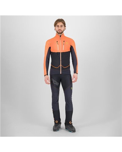 Karpos Alagna Lite Men's Ski Mountaineering Jacket, Black/Vibrant Orange