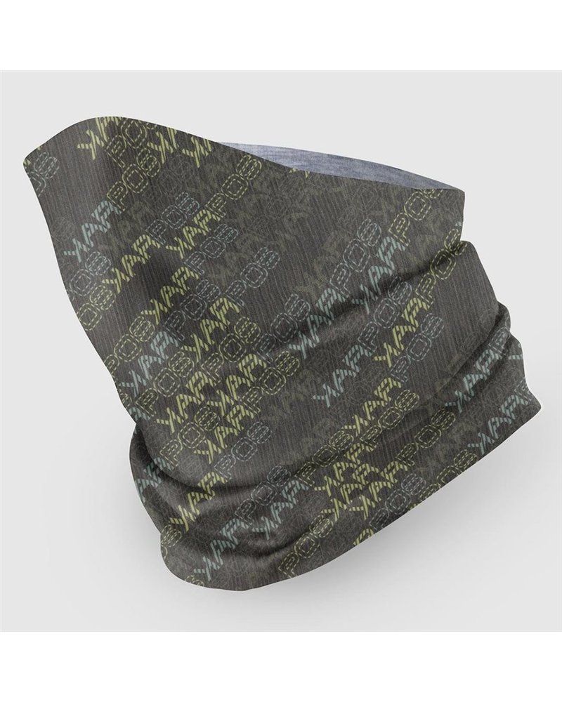 Karpos Coppolo Scaldacollo in Lana Merino, Black/Smoke Blue/Tarragon (Taglia Unica)