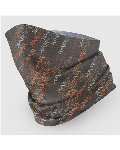 Karpos Coppolo Merino Wool Neck Warmer, Black/Mohogany/Vibrant Orange (One Size Fits All)