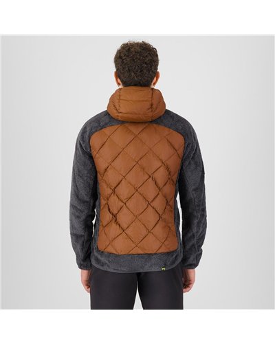 Karpos Marmarole Up Giacca con Cappuccio Uomo, Mohogany/Woodl. Gray