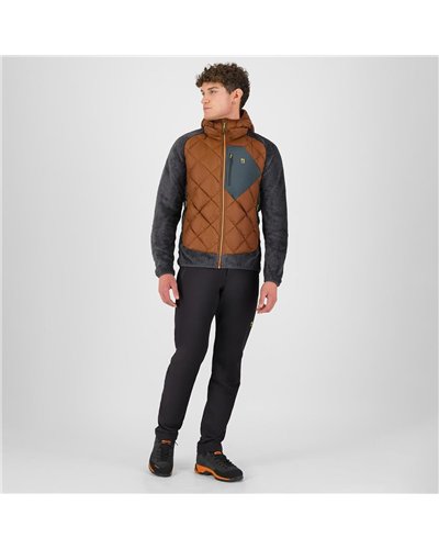 Karpos Marmarole Up Giacca con Cappuccio Uomo, Mohogany/Woodl. Gray