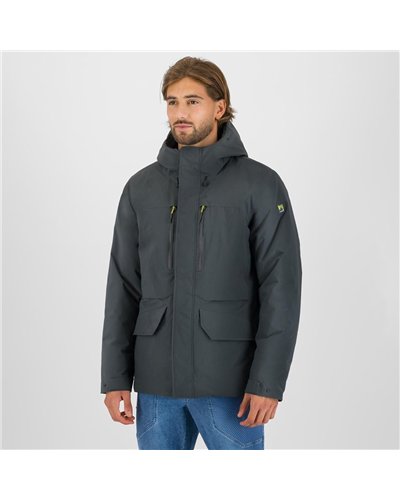 Karpos Vandelli Men's Hooded Jacket, Woodl. Gray