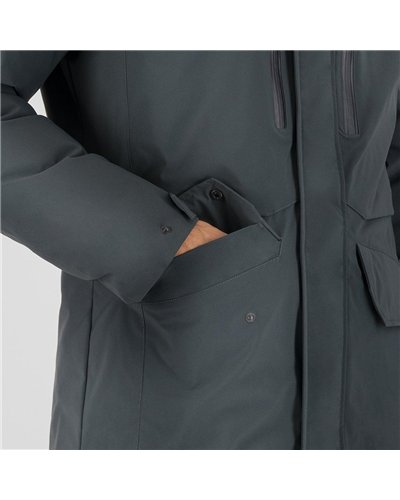 Karpos Vandelli Giacca con Cappuccio Uomo, Woodl. Gray