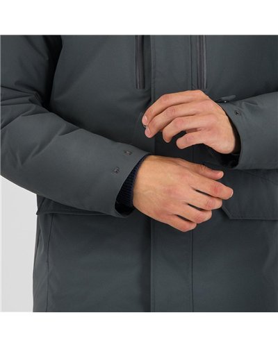 Karpos Vandelli Giacca con Cappuccio Uomo, Woodl. Gray