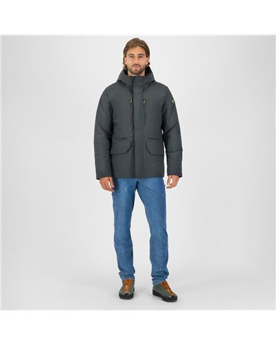 Karpos Vandelli Giacca con Cappuccio Uomo, Woodl. Gray