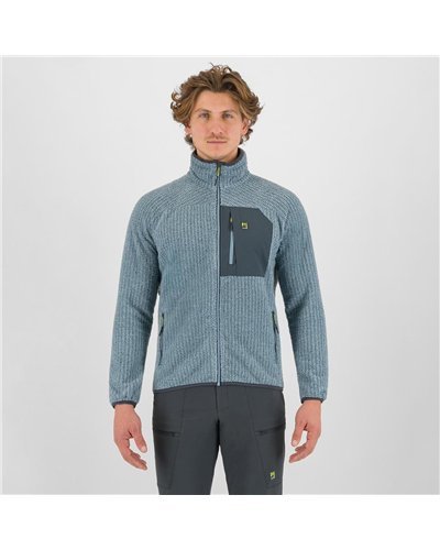 Karpos Rocchetta Evo Men's Fleece, Smoke Blue/Woodl. Gray