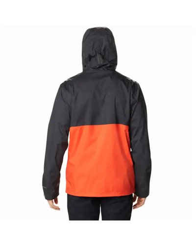 Columbia Inner Limits II Men's Waterproof Hooded Jacket, Red Quartz/Shark