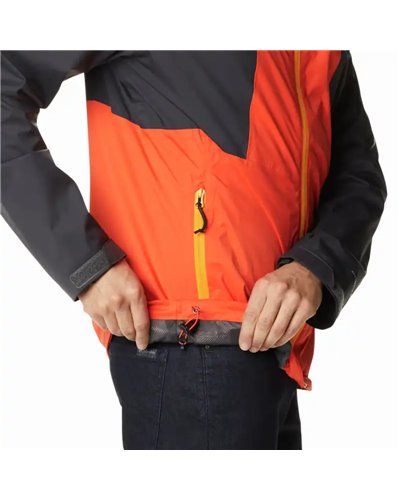 Columbia Inner Limits II Men's Waterproof Hooded Jacket, Red Quartz/Shark