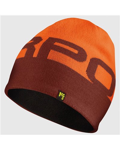 Karpos Larin Evo Wool-blend Cap, Mohogany/Vibrant Orange (One Size Fits All)