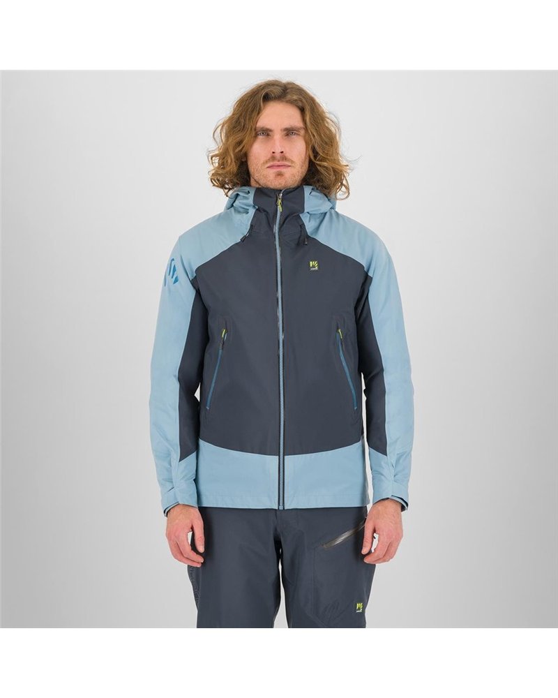 Karpos Storm Evo Men's Ski Mountaineering Jacket, Woodl. Gray/Smoke Blue