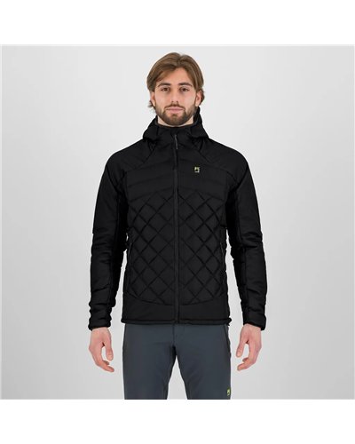 Karpos Lastei Active Plus Giacca Ibrida con Cappuccio Uomo, Nero