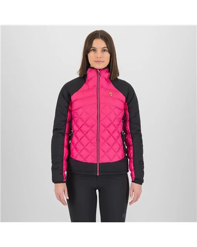 Karpos Lastei Active Plus Giacca Ibrida con Cappuccio Donna, Purple/Black