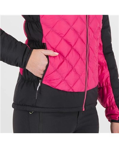 Karpos Lastei Active Plus Giacca Ibrida con Cappuccio Donna, Purple/Black