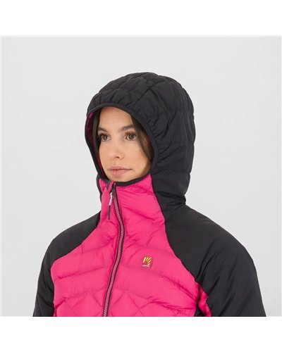 Karpos Lastei Active Plus Women's Hooded Hybrid Jacket, Purple/Black