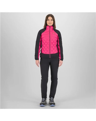 Karpos Lastei Active Plus Giacca Ibrida con Cappuccio Donna, Purple/Black