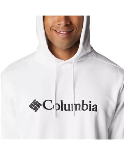 Columbia CSC Basic Logo II Felpa con Cappuccio Uomo, White (CSC Branded Logo)