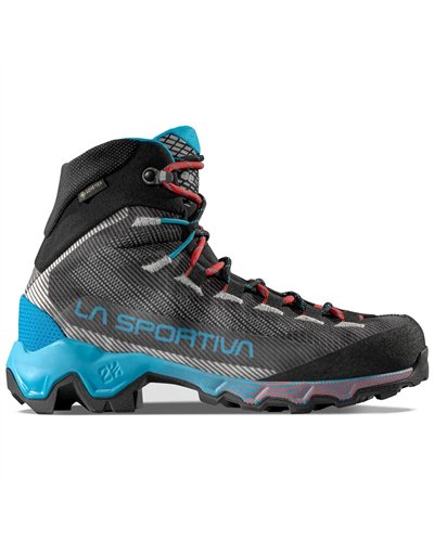 La Sportiva Aequilibrium Hike GTX Gore-Tex Women's Hiking Boots, Carbon/Malibu Blue
