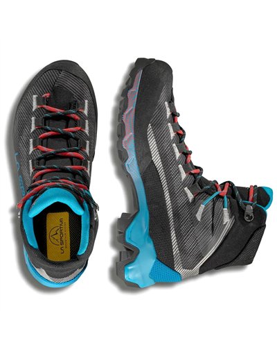 La Sportiva Aequilibrium Hike GTX Gore-Tex Scarponi Trekking Donna, Carbon/Malibu Blue