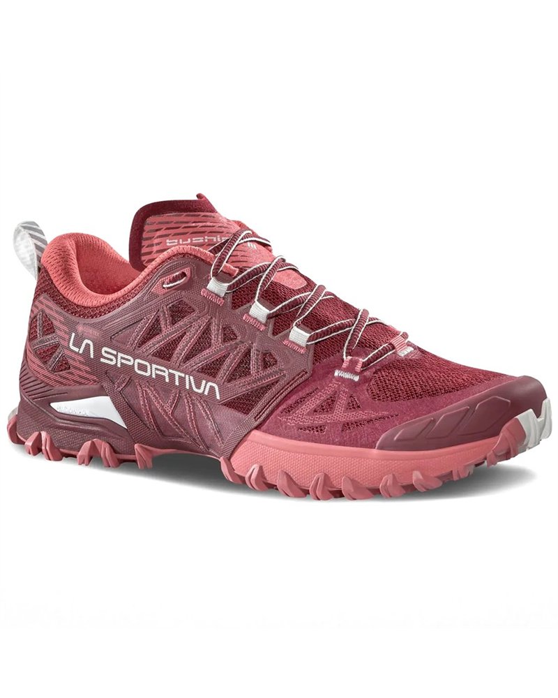 La Sportiva Bushido III GTX Gore-Tex Women's Trail Running Shoes, Redwood/Rosebay