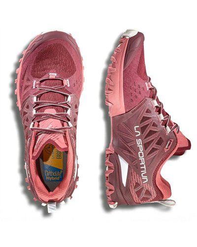 La Sportiva Bushido III GTX Gore-Tex Women's Trail Running Shoes, Redwood/Rosebay