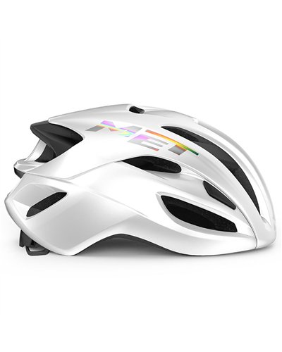 Met Rivale MIPS Road Cycling Helmet, Glossy Holographic White