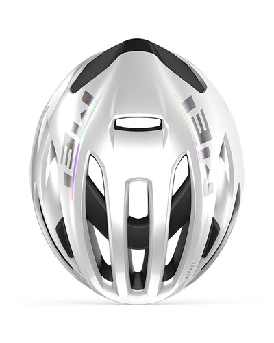 Met Rivale MIPS Road Cycling Helmet, Glossy Holographic White