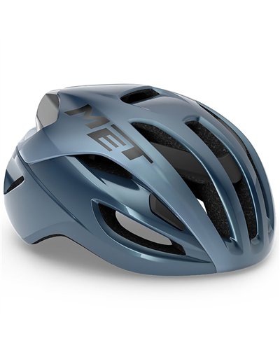 Met Rivale MIPS Road Cycling Helmet, Glossy Navy/Silver