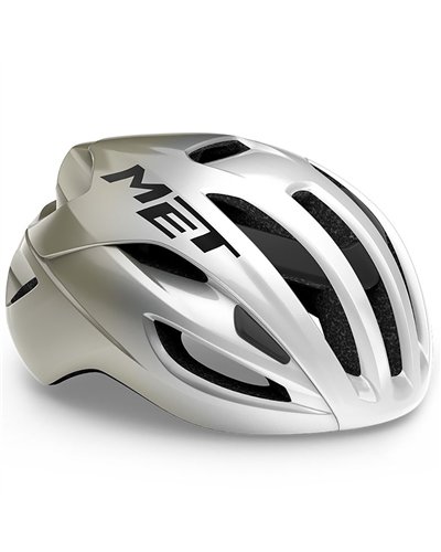Met Rivale MIPS Road Cycling Helmet, Glossy Silver/Gray