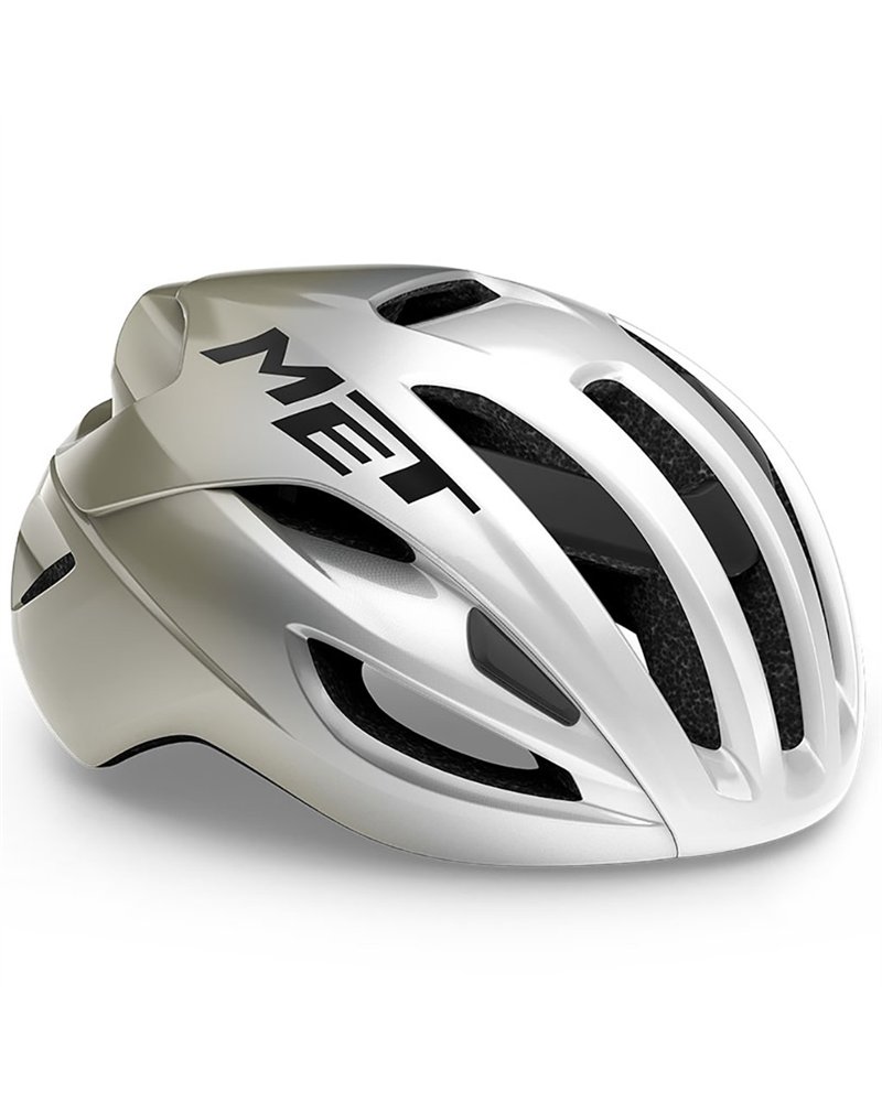 Met Rivale MIPS Road Cycling Helmet, Glossy Silver/Gray