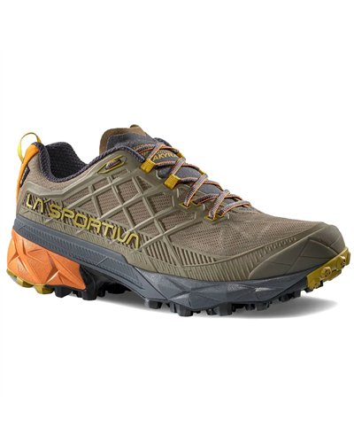 La Sportiva Akyra II GTX Gore-Tex Men's Trail Running Shoes, Mocha/Marmalade