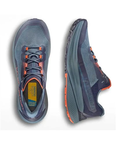 La Sportiva Prodigio Men's Trail Running Shoes, Hurricane/Deep Sea
