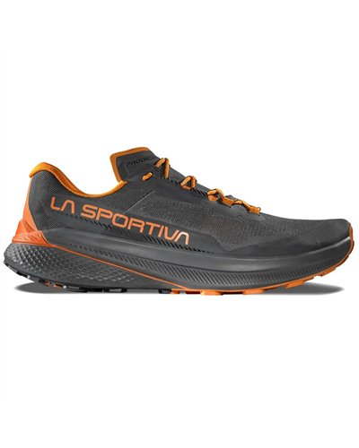 La Sportiva Prodigio Men's Trail Running Shoes, Carbon/Marmalade