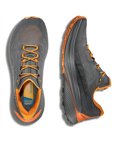 La Sportiva Prodigio Men's Trail Running Shoes, Carbon/Marmalade