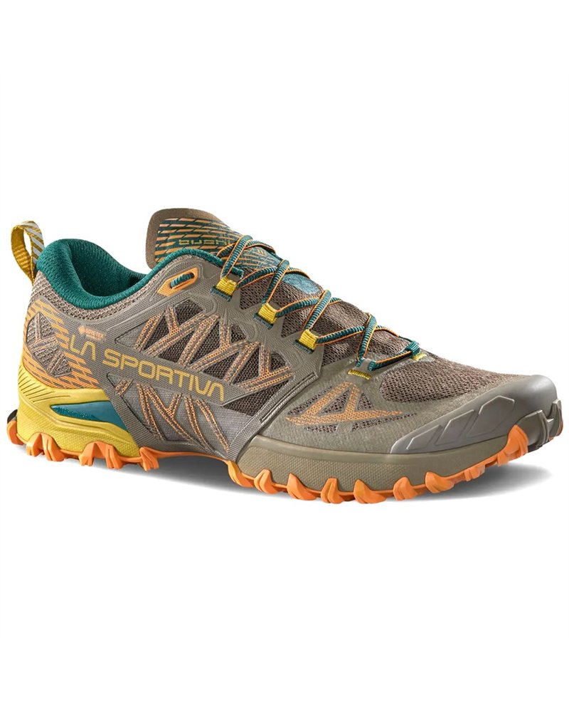 La Sportiva Bushido III GTX Gore-Tex Men's Trail Running Shoes, Mocha/Marmalade