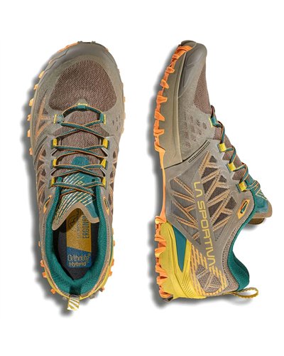 La Sportiva Bushido III GTX Gore-Tex Men's Trail Running Shoes, Mocha/Marmalade