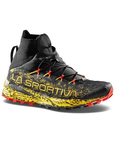 La Sportiva Uragano GTX Gore-Tex Men's Trail Running Shoes, Black/Yellow
