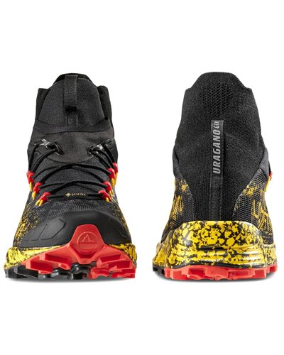 La Sportiva Uragano GTX Gore-Tex Men's Trail Running Shoes, Black/Yellow
